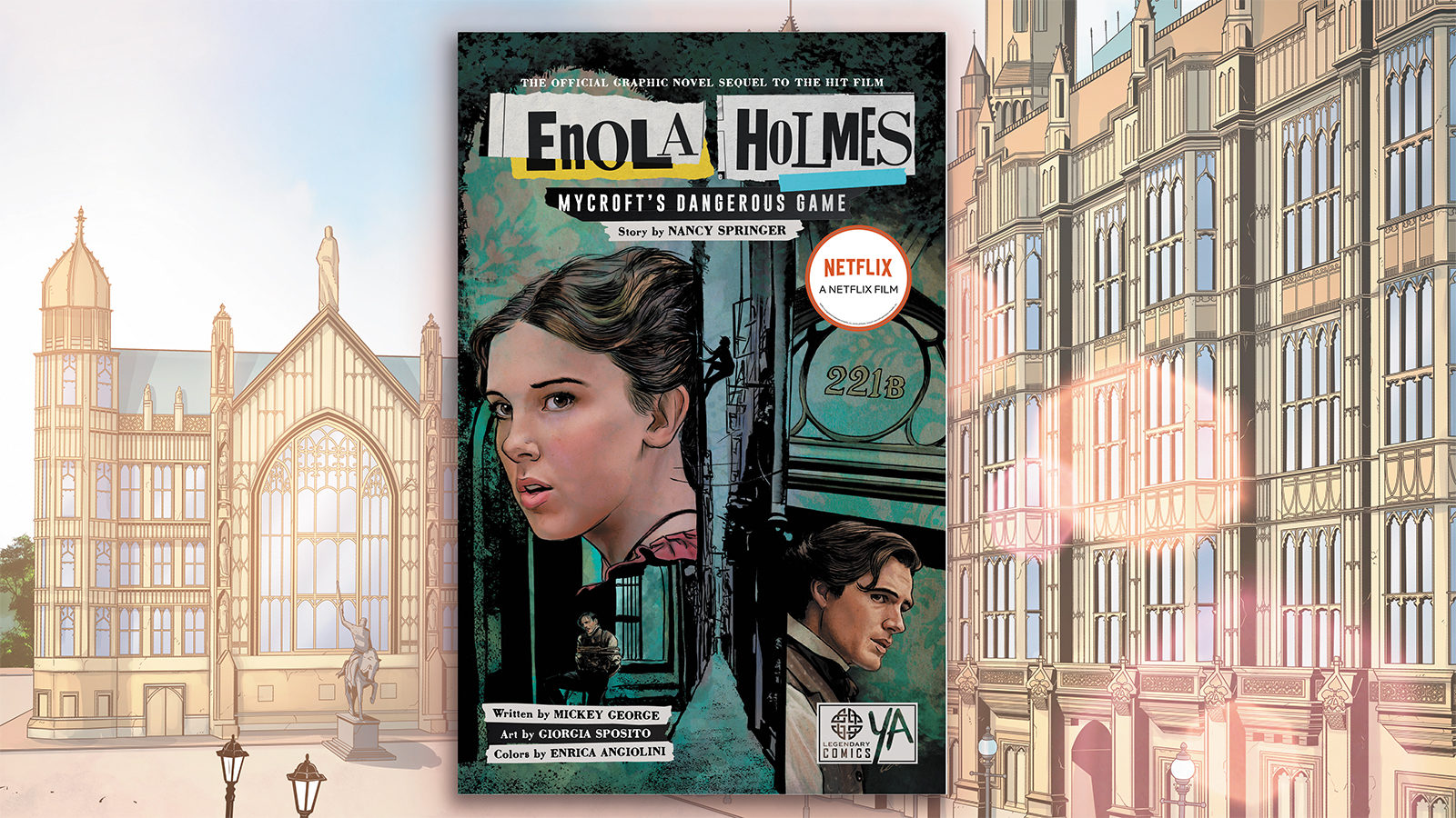 Legendary Comics YA Announces New Graphic Novel ‘Enola Holmes: Mycroft’s Dangerous Game’ Is Afoot and Debuts Cover